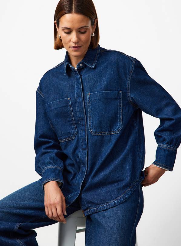 Dark Denim Relaxed Shirt 14